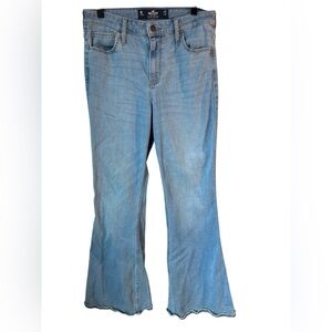 Hollister High-Rise Vintage Flare Jeans Light Wash W29 L32 Size 9R Y2K Boho
